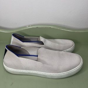 rothys shoes women size 7 white/ivory textile upper slip ons Sneakers